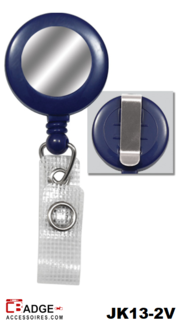 Clip on jojo BLAUW zilverkleurige sticker