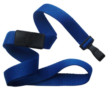 Lanyard 16 mm voorzien van professionele brede kunststof haak bevestiging voor uw kaart / badgehouder