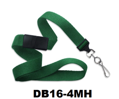 16 mm lanyard voorzien van metalen draaibare haak ter bevestiging aan kaart of badgehouder