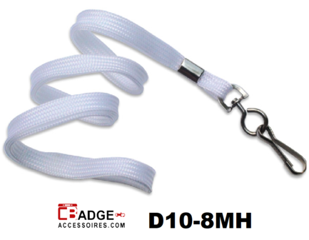 Lanyard 10 mm met metalen haak