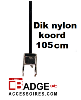 Extra dik lang koord van 105 cm.