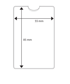 Vinyl kunststof kaartbeschermer 
