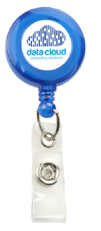 Clip on jojo doorzichtig blauw riemclip