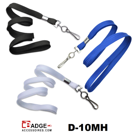 buisvormig gevlochten lanyard functioneel, licht en comfortabel in dragen. Draagkoord is 10 mm breed en 914 mm lang voorzien va