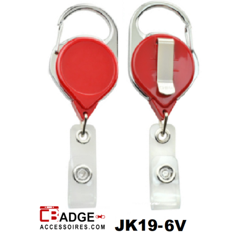 Premium karabijn jojo karabijn-haak en riemclip & koord 91.5 cm ROOD