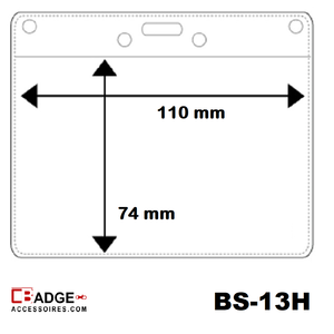 Vinyl badge soft 74(H) x 110(B) mm. horizontaal