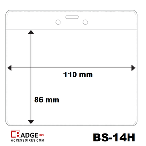 Vinyl badge soft horizontaal (86 X 110 mm)