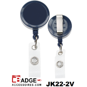 Clip on jojo medium riemclip (logo ruimte 25 mm) versterkt bandje blauw