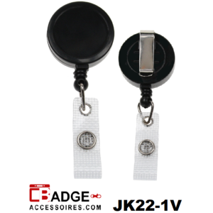 Clip on jojo medium riemclip (logo ruimte 25 mm) versterkt bandje zwart