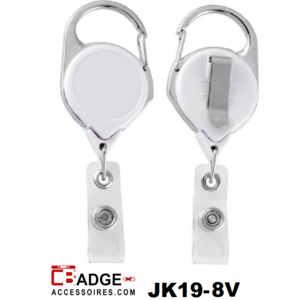 Karabijn Jojo Premium riemclip wit