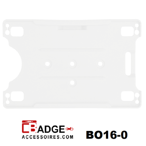 Badgehouder excellent open horizontaal & verticaal mat transparant