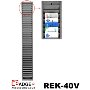 Metalen kaartenrek 40 pasjes verticaal