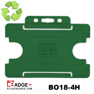 BioBadge Open horizontaal groen